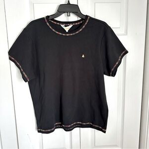 Teddy Fresh Shirt Mens 2XL Black Rainbow Stitch Bear Crewneck Tee New T-Shirt